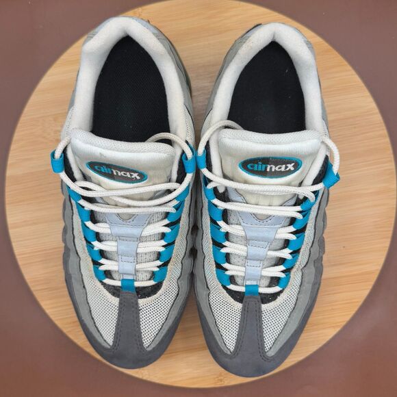 NIKE AIR VAPORMAX 95’ LOW SNEAKER NEO-TURQUOISE/GREY/BLACK MENS SIZE 8 main image 4